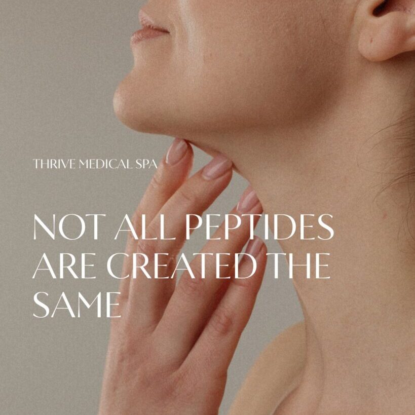 NOT ALL PEPTIDES ARE CREATED THE SAME